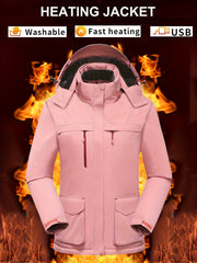 Waterproof Hooded Ski Jacket Women's Activewear