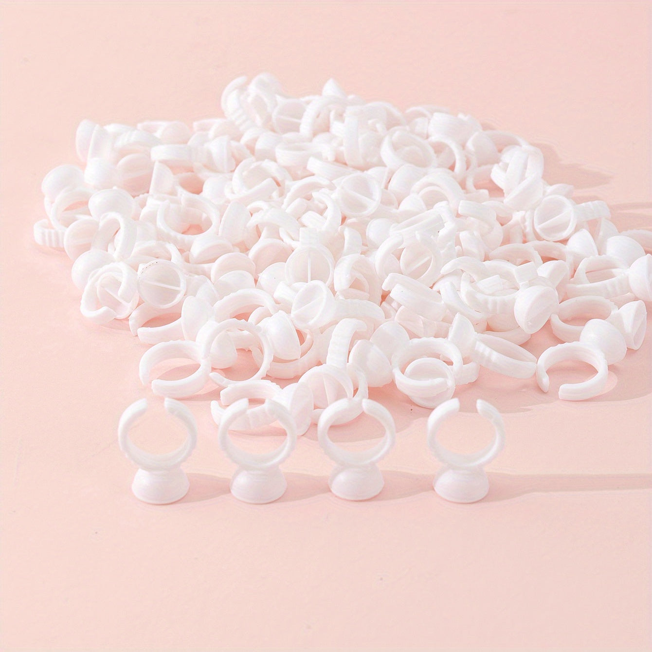100pcs Lash Glue Ring Cup Holder for Extension Supplies