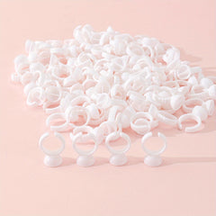 100pcs Lash Glue Ring Cup Holder for Extension Supplies