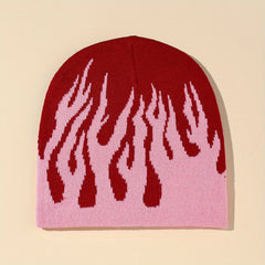 Flame Knit Beanie for Men