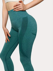 2pcs Solid Moisture Wicking Yoga Leggings for Comfortable Workouts