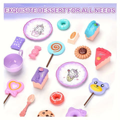 44pc Princess Tea Party Set with Pretend Plastic Teapot Role Playing Toys