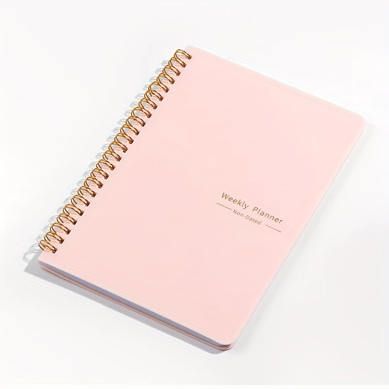 52 Sheets Weekly Planners Self Filling Schedule Coil Notebook