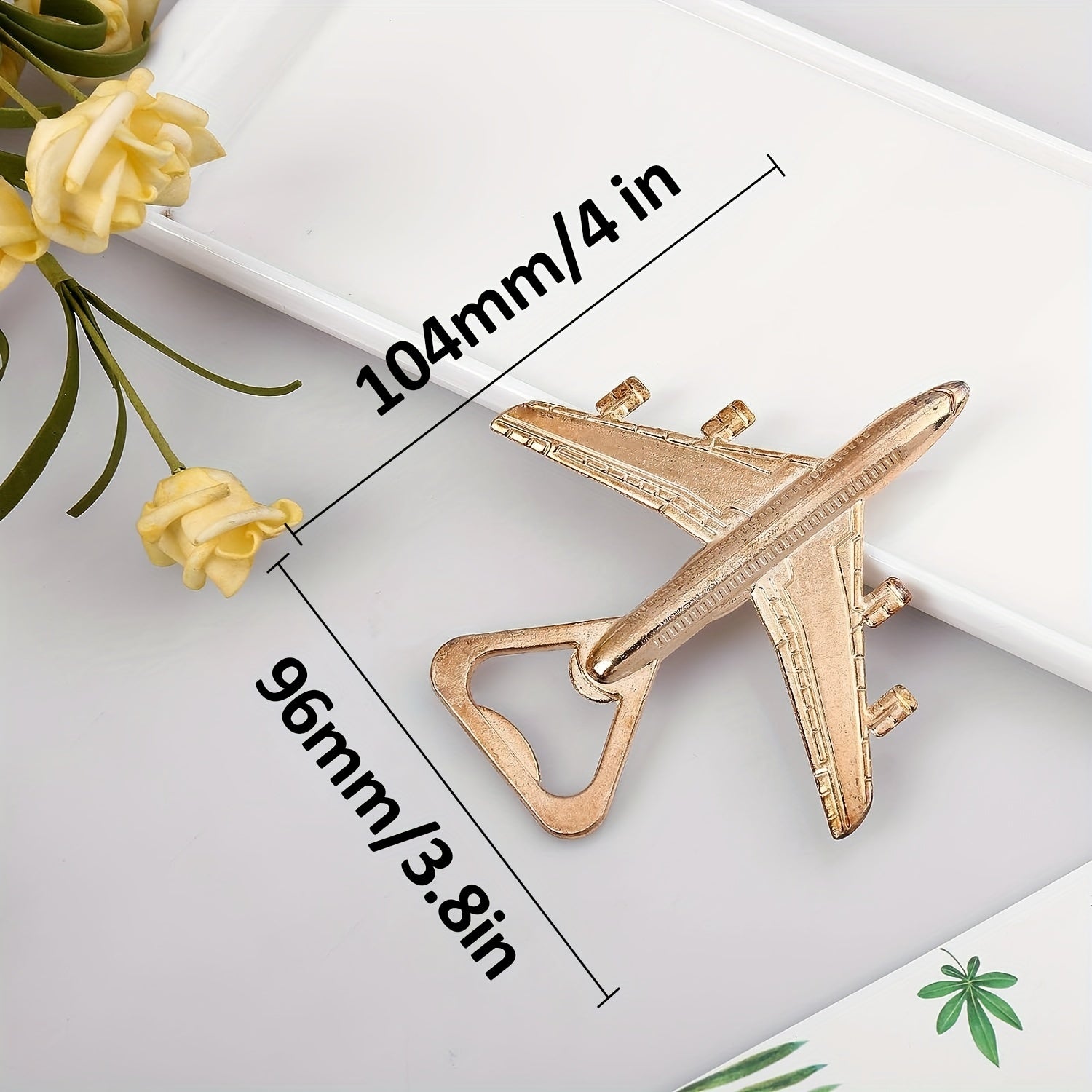 Metal Airplane Bottle Opener for Veteran Pilots - Perfect Aviation Decor