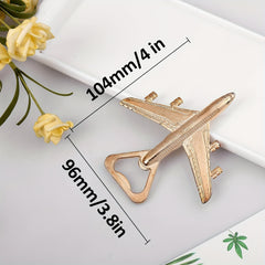 Metal Airplane Bottle Opener for Veteran Pilots - Perfect Aviation Decor