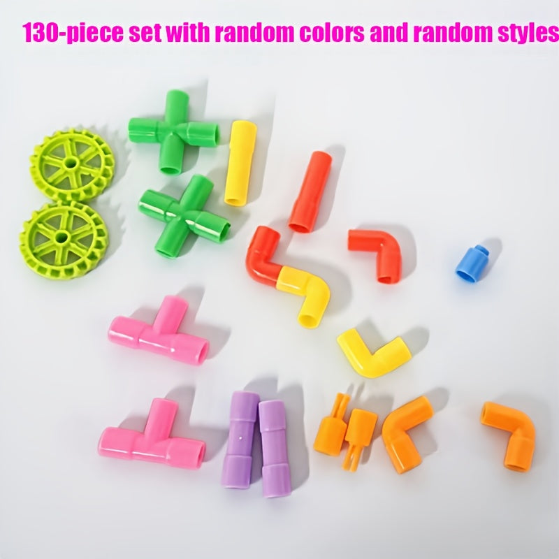 260pcs Water Pipe Building Block Puzzle Toy Set