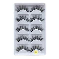 Z'LRAQI BEAUTY 5 pairs Faux Mink False Eyelashes Long Natural and Stylish