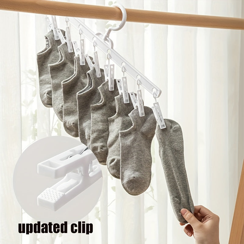 360 Degree Rotating Socks Storage Hanging Clips