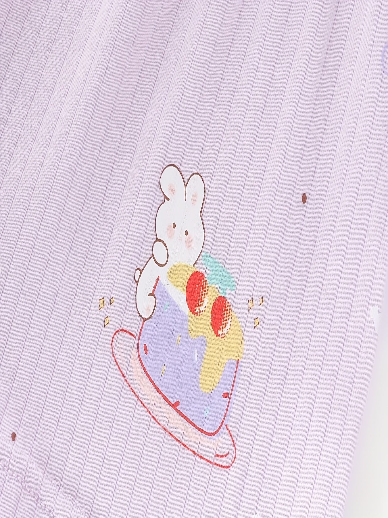 5pcs Girls Cartoon Rabbit & Cake Shortie Briefs Soft Cotton Underwear