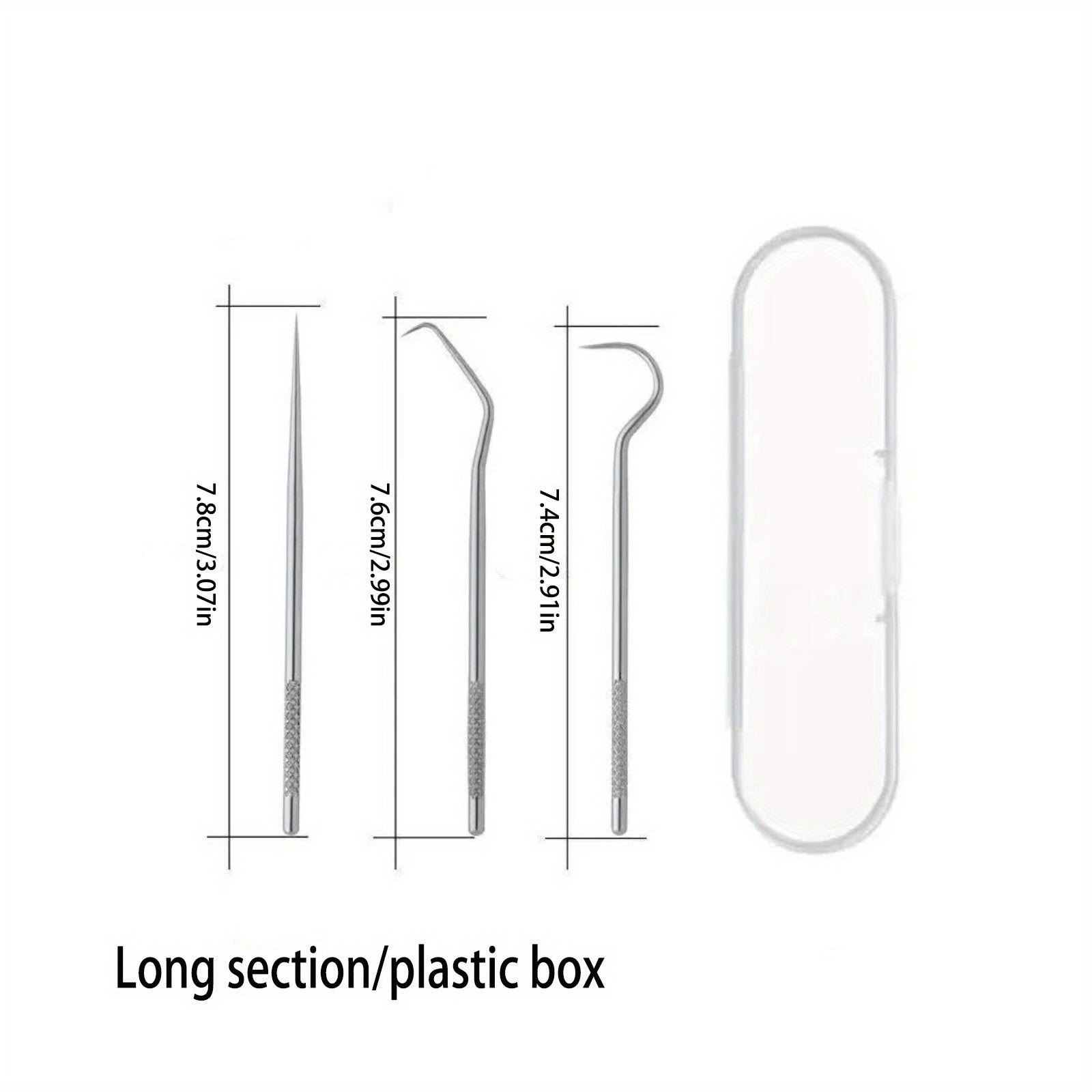 Portable Stainless Steel Toothpick Set with Stand & Bag