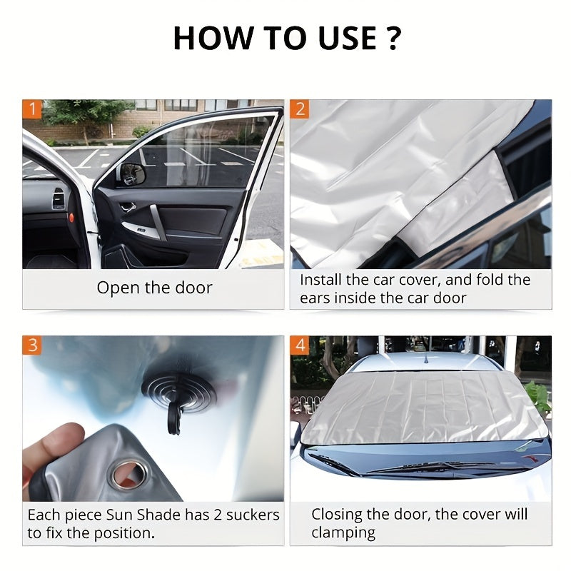 Portable Car Snow Cover Sun Visor Against Heavy Snow