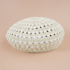 Striped Hollow Beret Hat Summer Breathable All-match Painter Hat