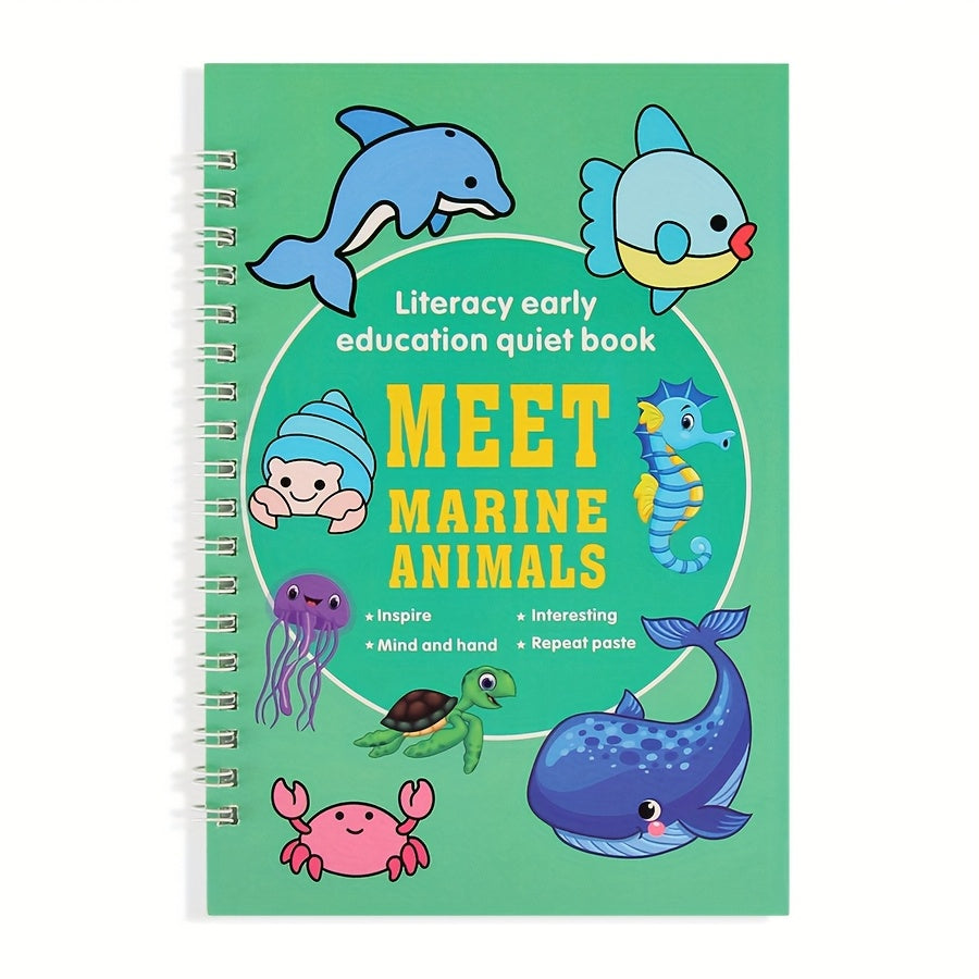 Educational Sticker Activity Book for Toddlers 3-6 Years