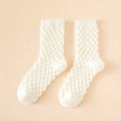 5 Pairs Comfy Mid Tube Socks Women's Stockings