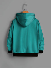 Shocked Square Pattern Hoodie For Kids Pullover Causal Long Sleeve Top