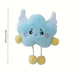 Cloud & Star Plush Doll Soft Pastel & Pink Fluffy Clouds Cute Huggable Stuffed A