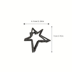Y2K Star Hair Claw Nonslip Ponytail Holder Women Girls Hair Clip