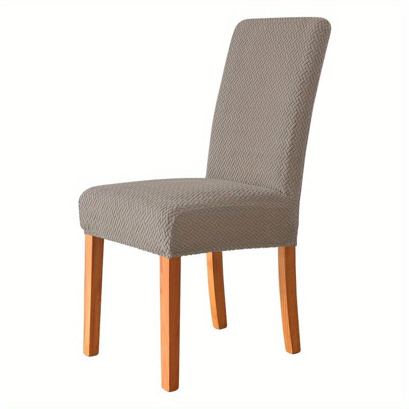 Washable Polar Fleece Chair Cover Stretchable Slipcover for Dining Chairs