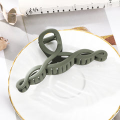 Solid Matte Hair Claw Clip Non Slip Strong Hold Grip Hair Jaw Clip