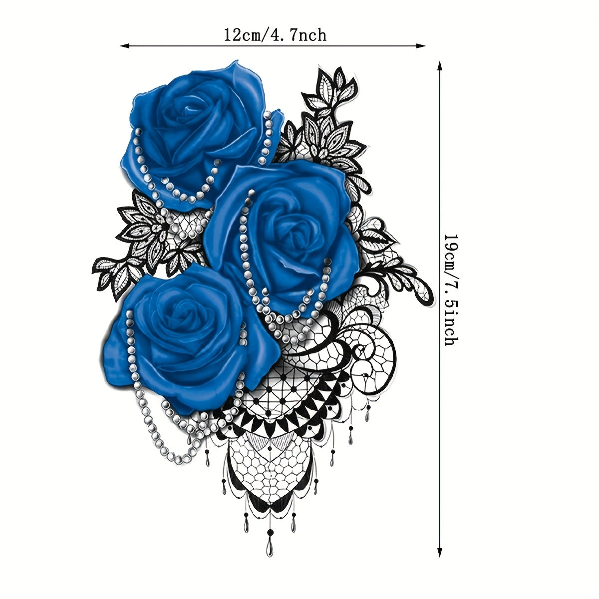 Enchantress Rose Tattoo Sticker Waterproof Body Art
