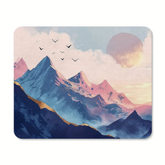 Mountain Mouse Pad Natural Art Mouse Pad Square Waterproof Mouse Pad
