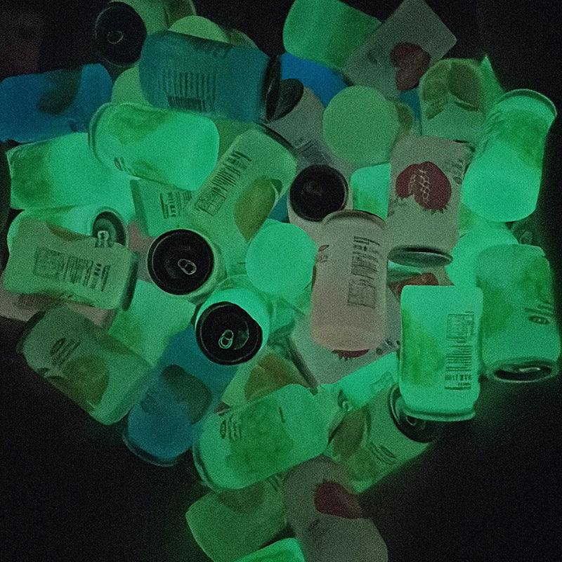 5pcs Mini Luminous Soda Cans DIY Dollhouse Decorations