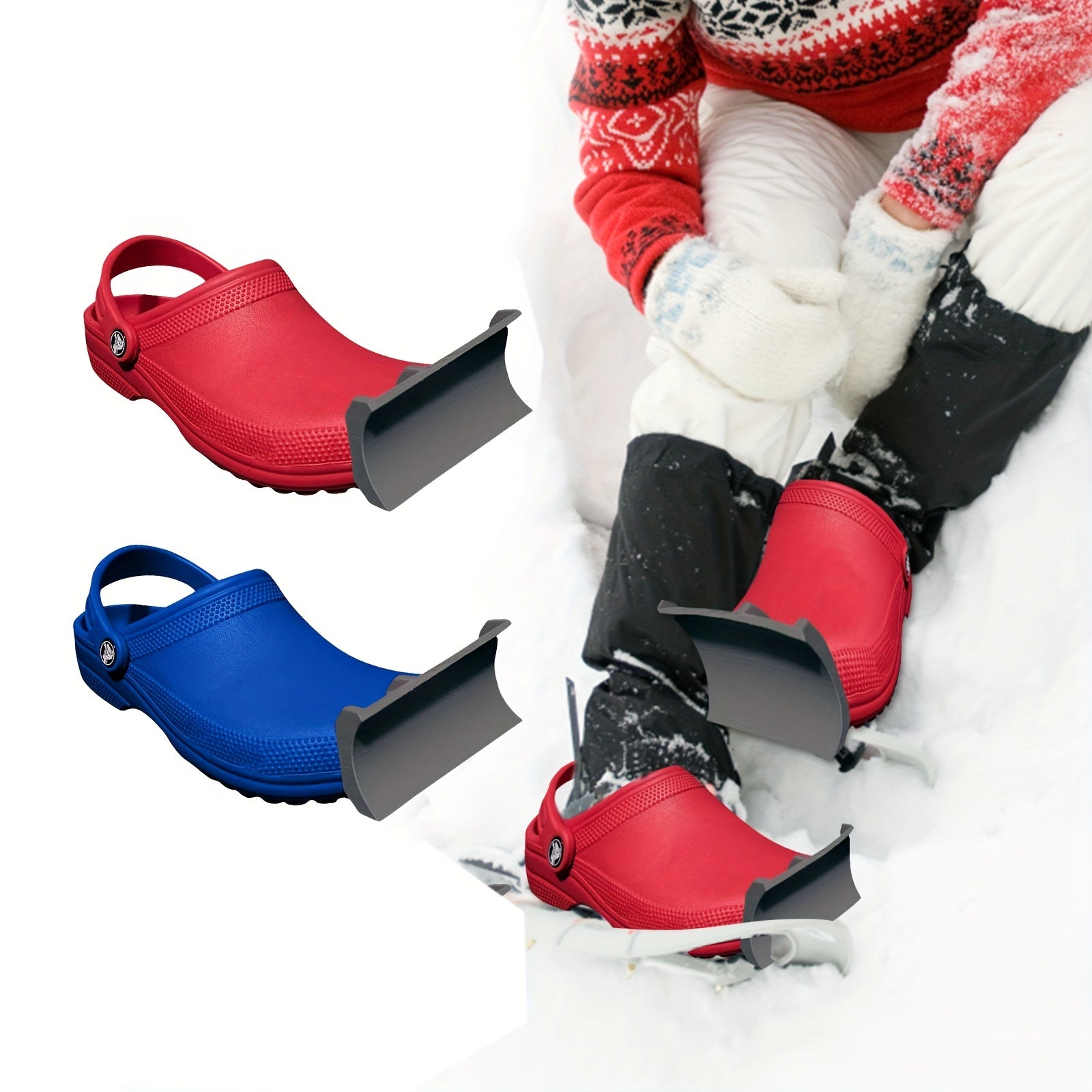 Snowplow Charm Attachment For Adult Shoes - Pair