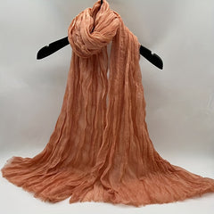 Boho Style Linen Twist Scarf for Outdoor Activity