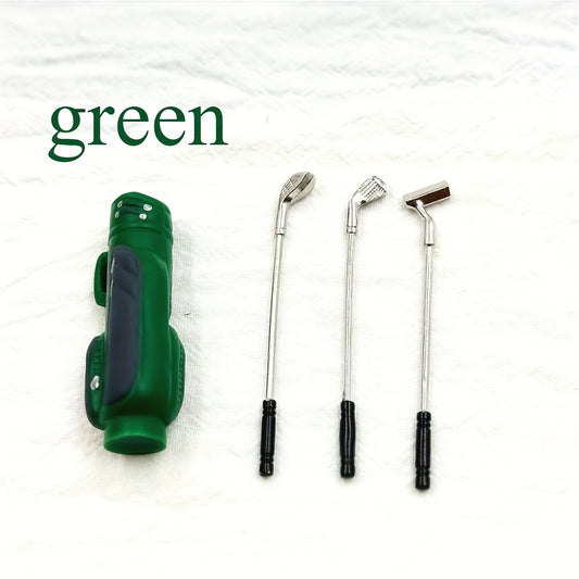 Mini Golf Clubs Dollhouse Toys 1:6 1:12 Scale Sets Decorated Sports Scenes