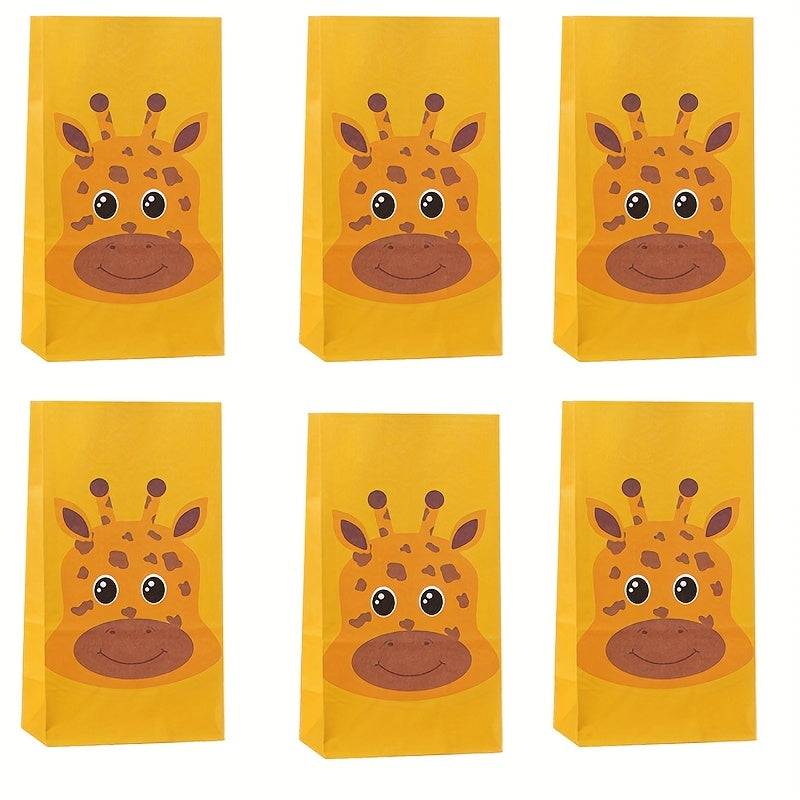 6pcs Cartoon Animal Candy Bags for Gifts and Retail Stores