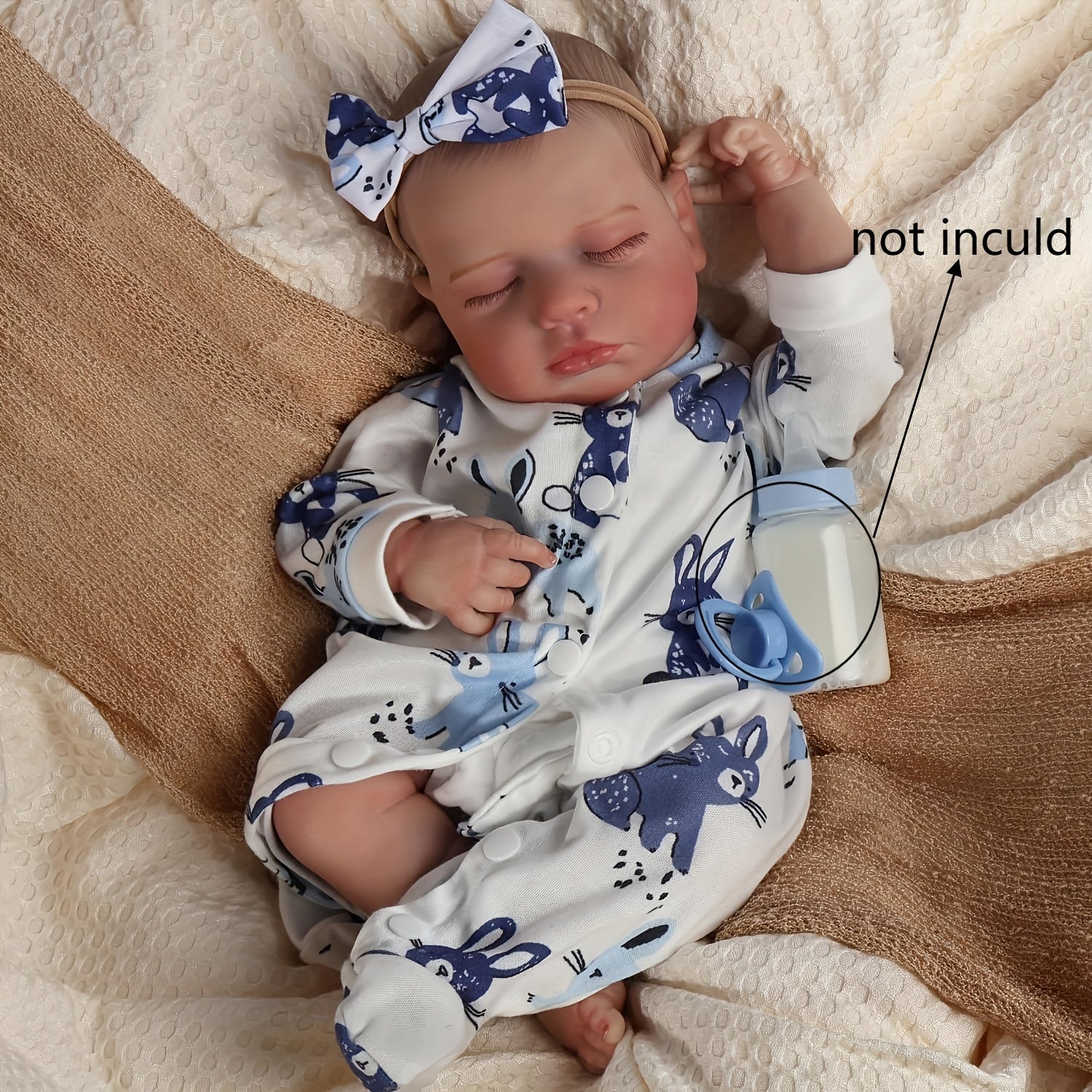 Realistic Reborn Baby Doll Soft Vinyl Toy for Kids Age 3