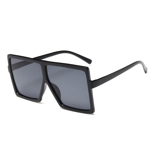 Vintage Women's Oversized Square Sunglasses Sun Protection Lenses