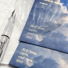 6pcs Mr Paper Envelope Letter Paper Set Handwritten Gentle Series