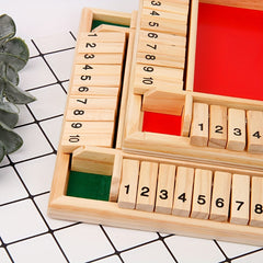 Wooden Number Dice Party Drinking Game Toys Board Game Props