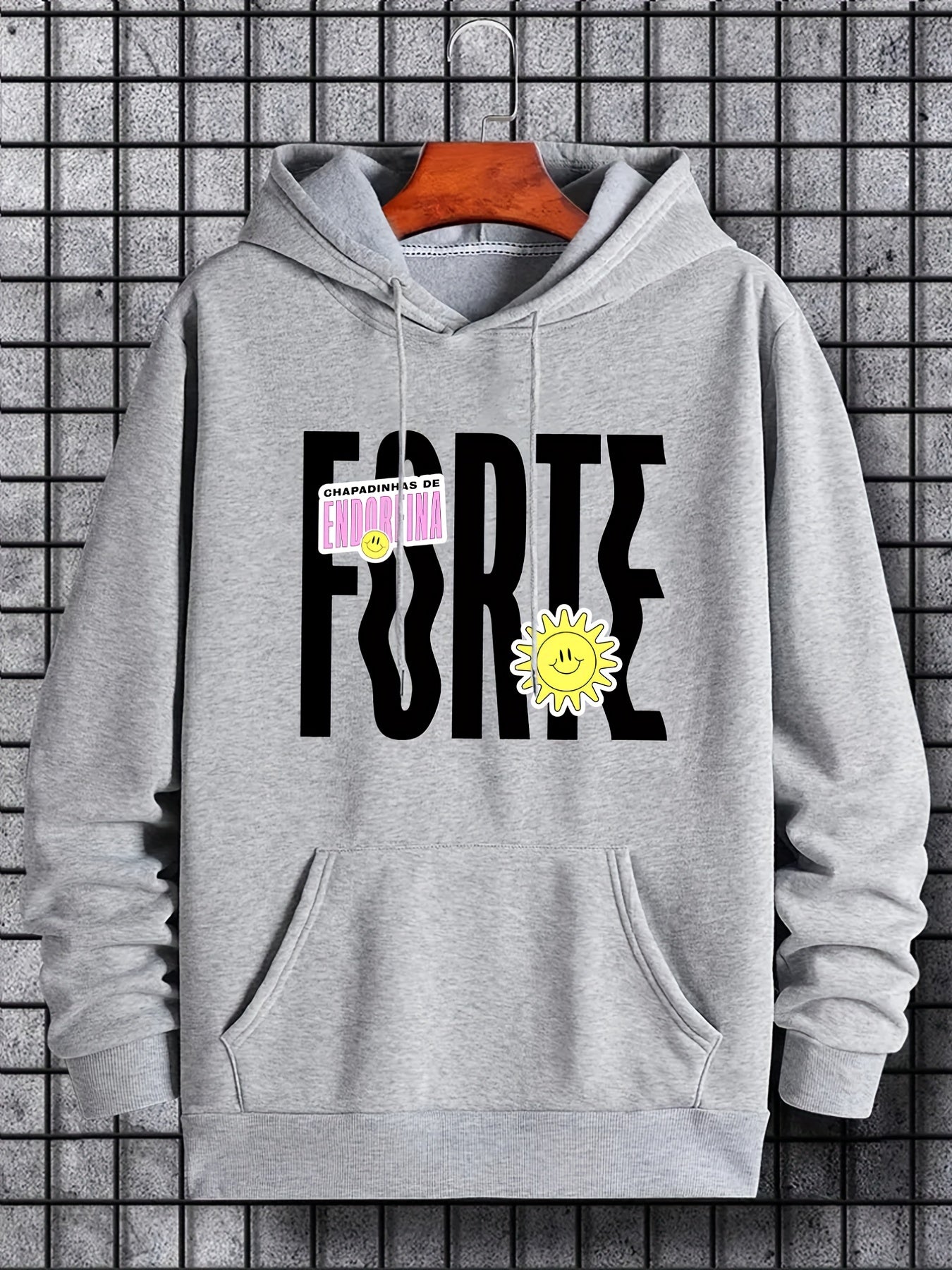 Letter Print Hoodie Hoodies For Men Men's Casual Graphic Pullover Hooded Sweatsh