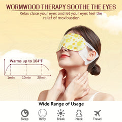 10 Disposable Steam Eye Masks Blackout Hot Compress Eye Mask