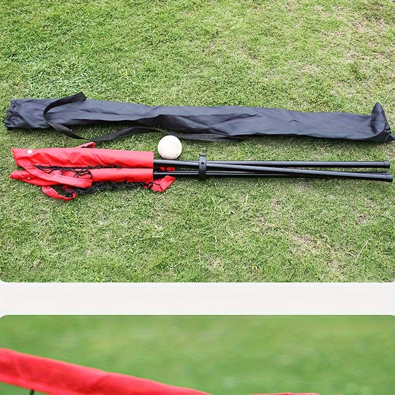 Softball Baseball Net Pocket Triangle Ball Holder Portable Ball Collector