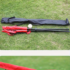 Softball Baseball Net Pocket Triangle Ball Holder Portable Ball Collector