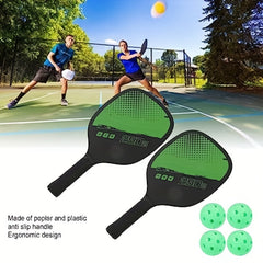 Pickleball Racket Set with 2 Rackets and 4 Balls