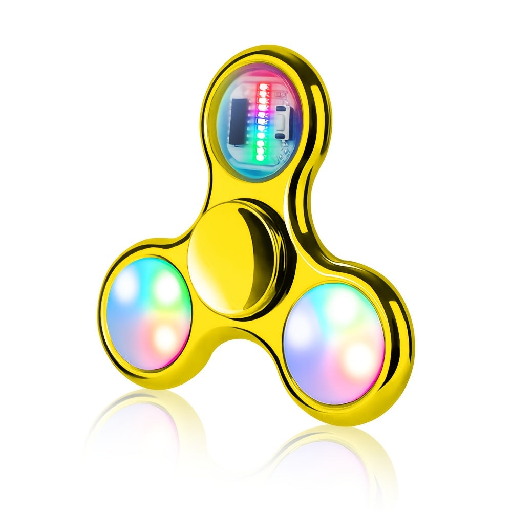 FIGROL LED Fidget Spinner with Glowing Lights Stress Relief Toy