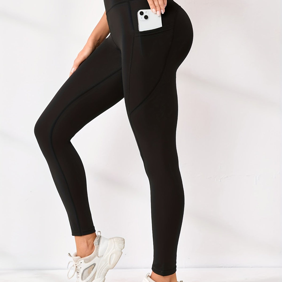 High Waist Pocket Butt Lifting Sports Pants Seamless Quick Drying Yoga Leggings