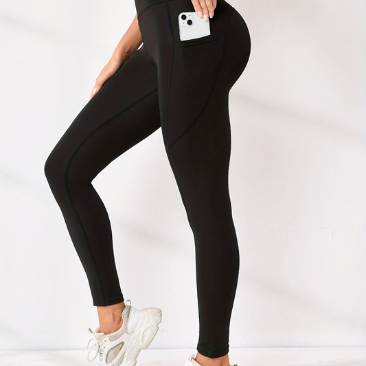 High Waisted Slimming Yoga Pants for Women Stretchy Solid Fitness Leggings