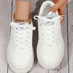Women's Colorblock Sneakers Low Top Lace Up Shoes