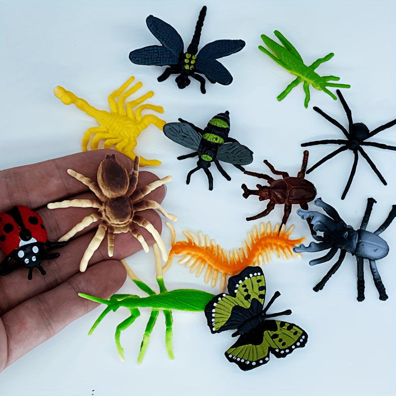 24pcs Mini Insect Toy Models Scientific Cognitive Puzzle Toys