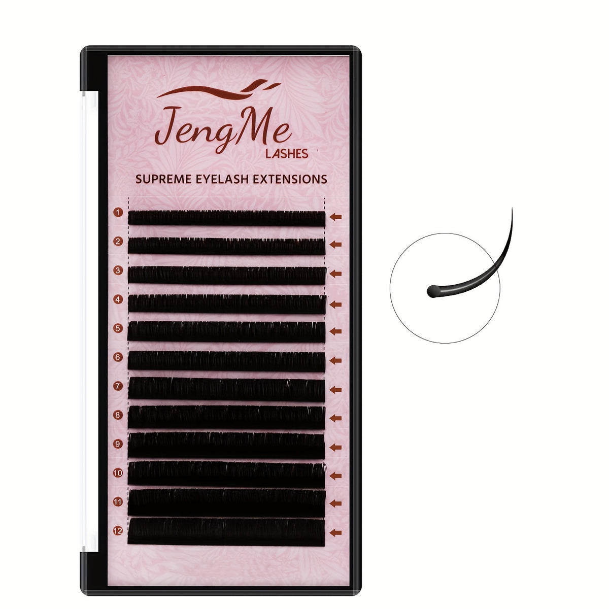 C D Curl 0.03 0.05mm Semi Permanent Eyelash Extensions