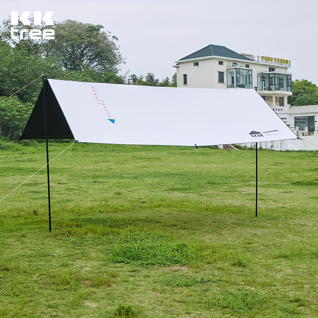 Vinyl Coated Camping Canopy Tent Windproof Portable Rainproof Sunscreen