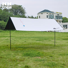 Vinyl Coated Camping Canopy Tent Windproof Portable Rainproof Sunscreen