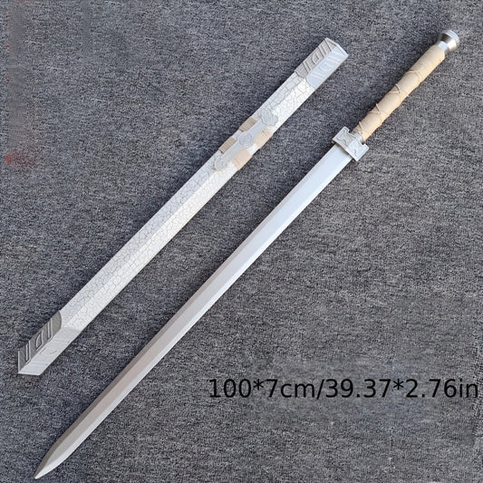 Wooden Samurai Sword With Sheath Halloween Decorative Props