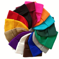 Beanies Hat Cap Knitted Warm Hat Winter Breathable Bucket Hat
