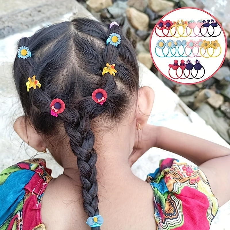 1220Pcs Hair Clips Barrettes Set Headdress Flower Hair Clip Elastic Hair Ties